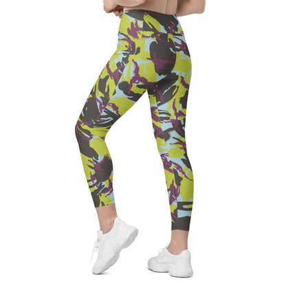 Kenyan Navy DPM CAMO Leggings with pockets - Womens With Pockets