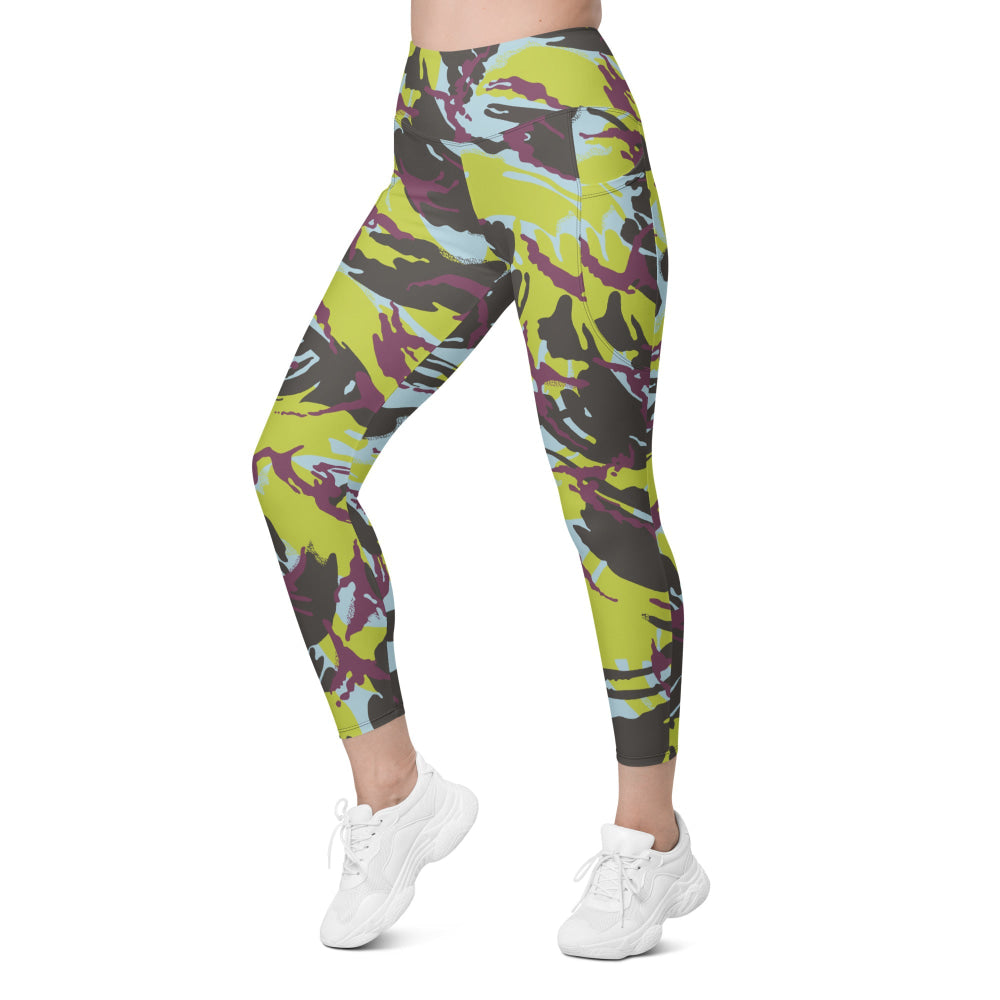 Kenyan Navy DPM CAMO Leggings with pockets - Womens With Pockets