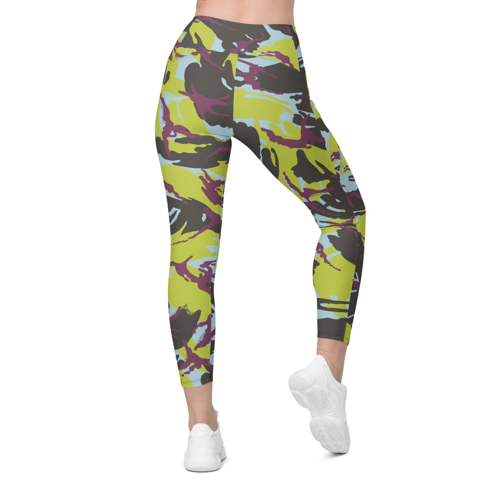 Kenyan Navy DPM CAMO Leggings with pockets - Womens With Pockets