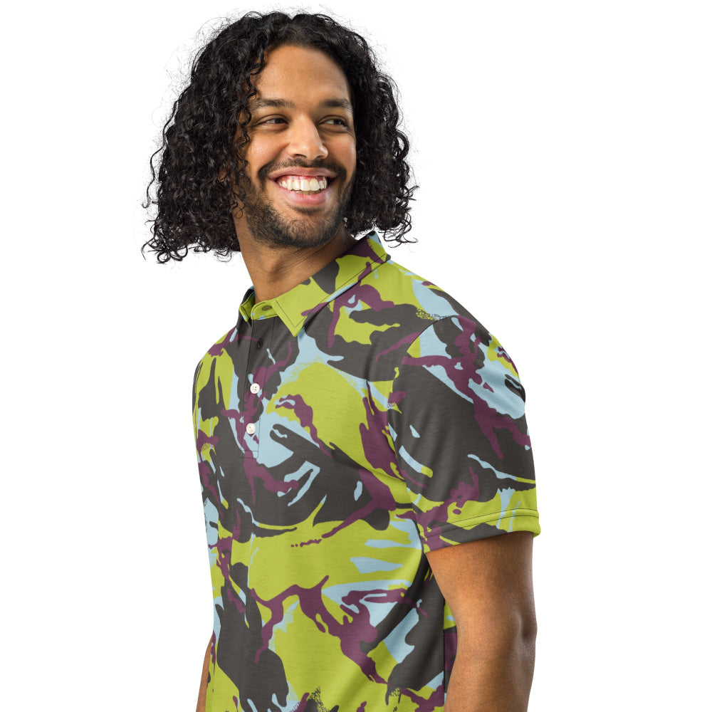 Kenyan Navy DPM CAMO Men’s slim fit polo - Mens Slim Fit Polo