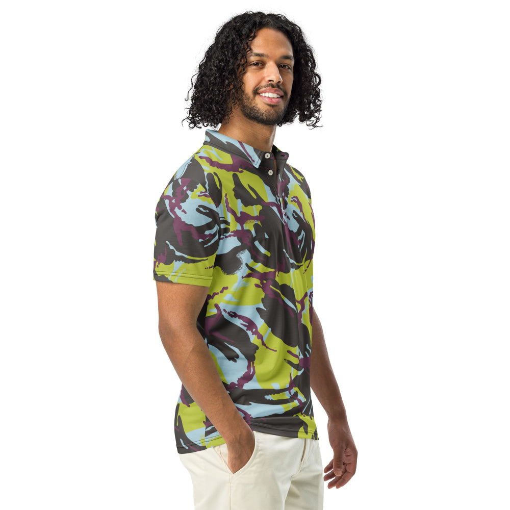 Kenyan Navy DPM CAMO Men’s slim fit polo - Mens Slim Fit Polo