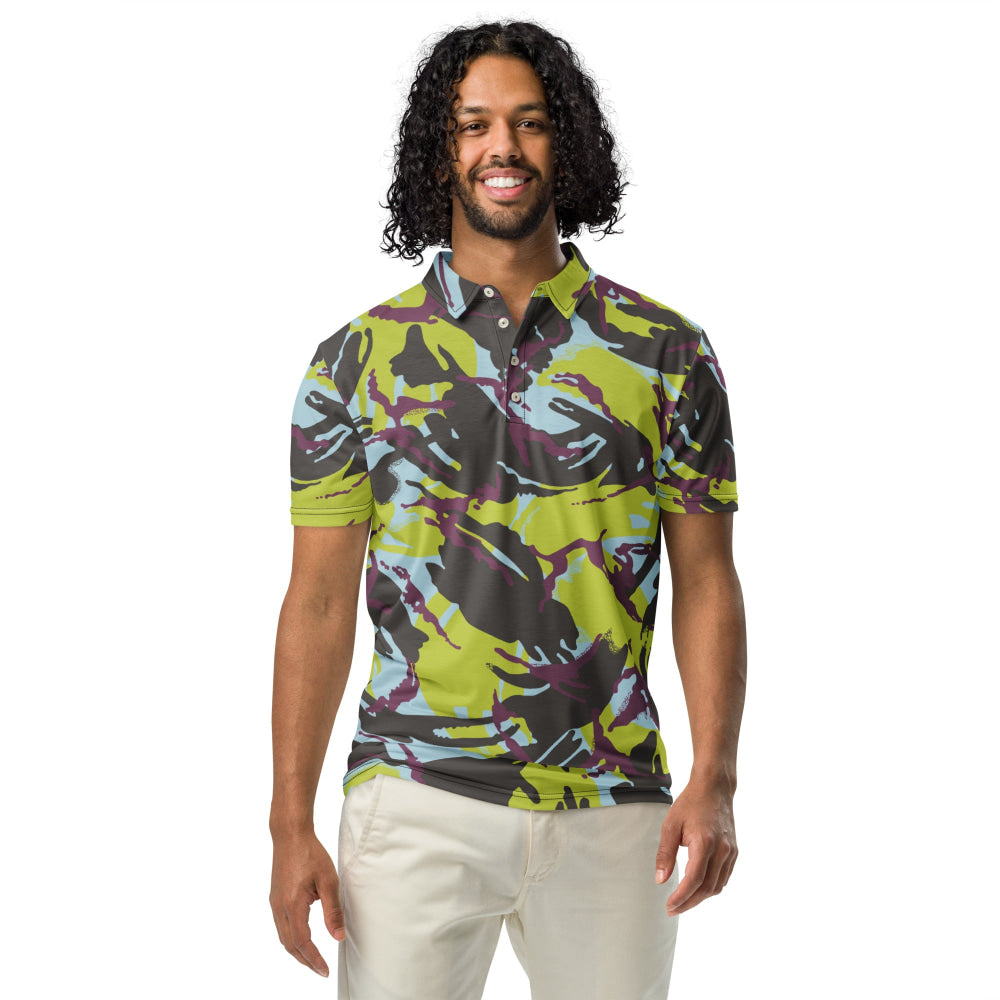 Kenyan Navy DPM CAMO Men’s slim fit polo - Mens Slim Fit Polo