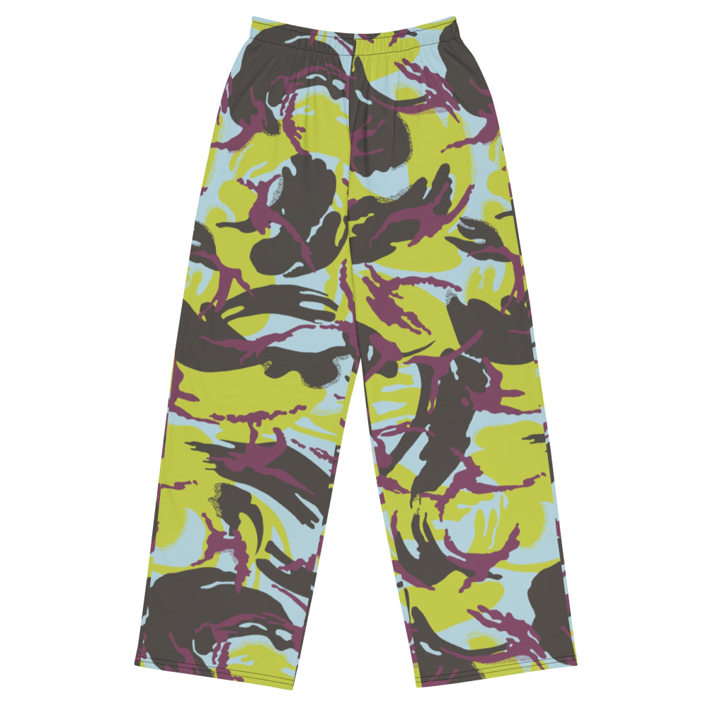 Kenyan Navy DPM CAMO unisex wide-leg pants - 2XS - Unisex Wide-Leg Pants