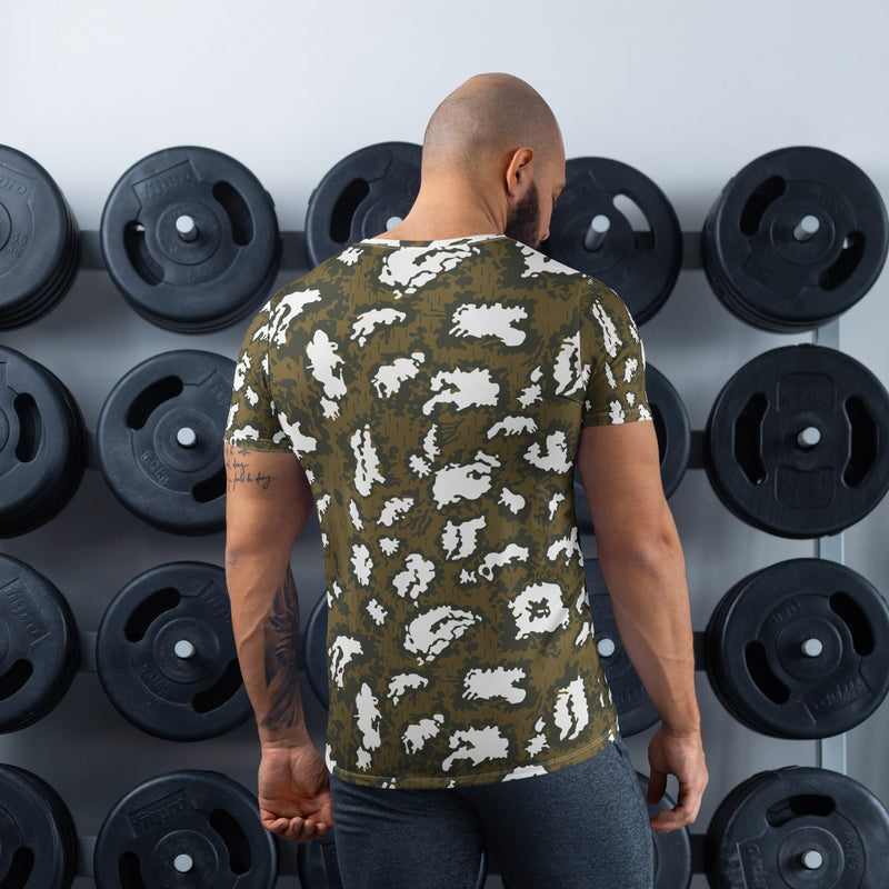 KLMK Red Dawn CAMO Mens Athletic T-Shirt - Shirt
