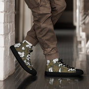 KLMK Red Dawn CAMO Mens High-Top Canvas Shoes