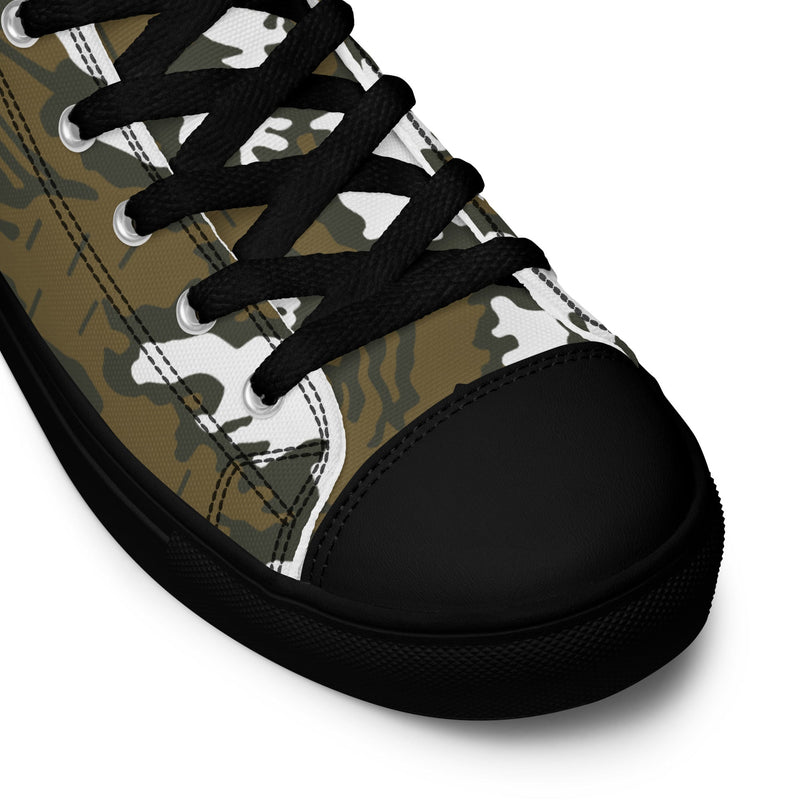 KLMK Red Dawn CAMO Mens High-Top Canvas Shoes