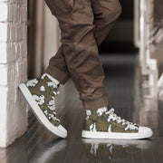 KLMK Red Dawn CAMO Mens High-Top Canvas Shoes