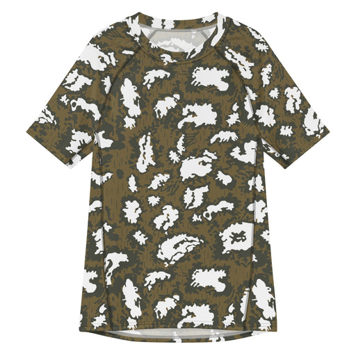 KLMK Red Dawn CAMO Mens Short-Sleeve Rash Guard - 2XS - SS