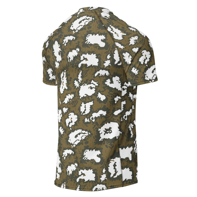KLMK Red Dawn CAMO Mens Short-Sleeve Rash Guard - SS