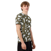 KLMK Red Dawn CAMO Mens Short-Sleeve Rash Guard - SS