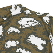 KLMK Red Dawn CAMO Mens Short-Sleeve Rash Guard - SS