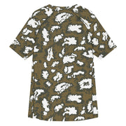 KLMK Red Dawn CAMO Mens Short-Sleeve Rash Guard - SS