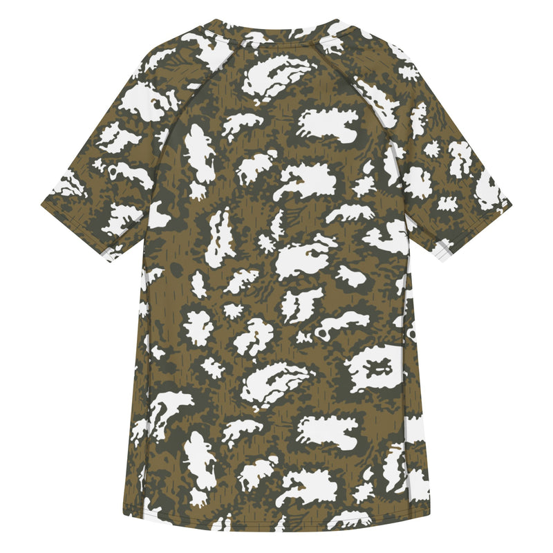 KLMK Red Dawn CAMO Mens Short-Sleeve Rash Guard - SS