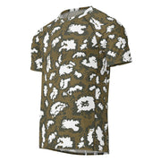 KLMK Red Dawn CAMO Mens Short-Sleeve Rash Guard - SS