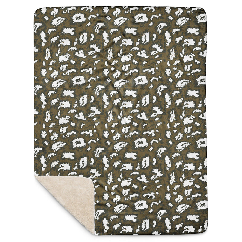 KLMK Red Dawn CAMO Sherpa Blanket