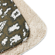 KLMK Red Dawn CAMO Sherpa Blanket