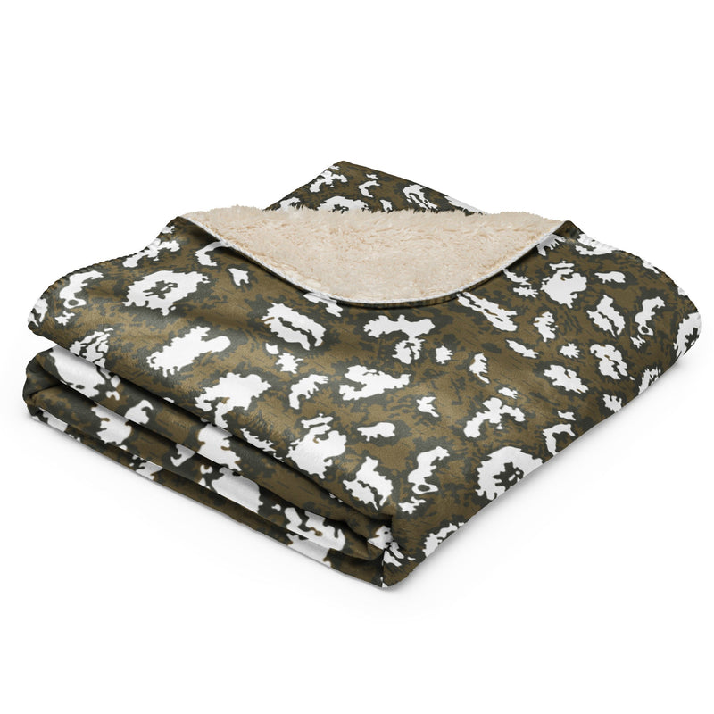 KLMK Red Dawn CAMO Sherpa Blanket