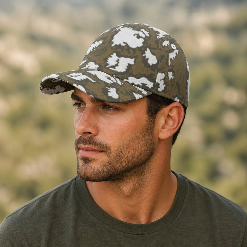 KLMK Red Dawn CAMO Snapback Ball Cap - U / White - Head