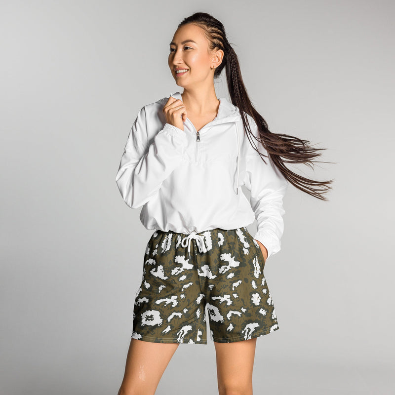 KLMK Red Dawn CAMO Unisex Athletic Long Shorts