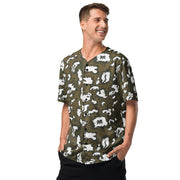 KLMK Red Dawn CAMO Unisex Baseball Jersey