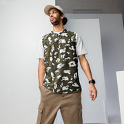 KLMK Red Dawn CAMO Unisex Basketball Jersey - 2XS