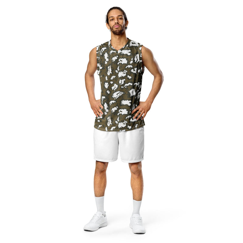 KLMK Red Dawn CAMO Unisex Basketball Jersey