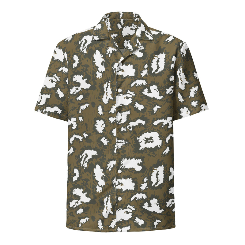 KLMK Red Dawn CAMO Unisex Short-Sleeve Button Shirt - Button-Up