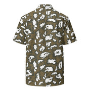 KLMK Red Dawn CAMO Unisex Short-Sleeve Button Shirt - Button-Up