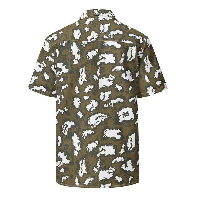 KLMK Red Dawn CAMO Unisex Short-Sleeve Button Shirt - Button-Up