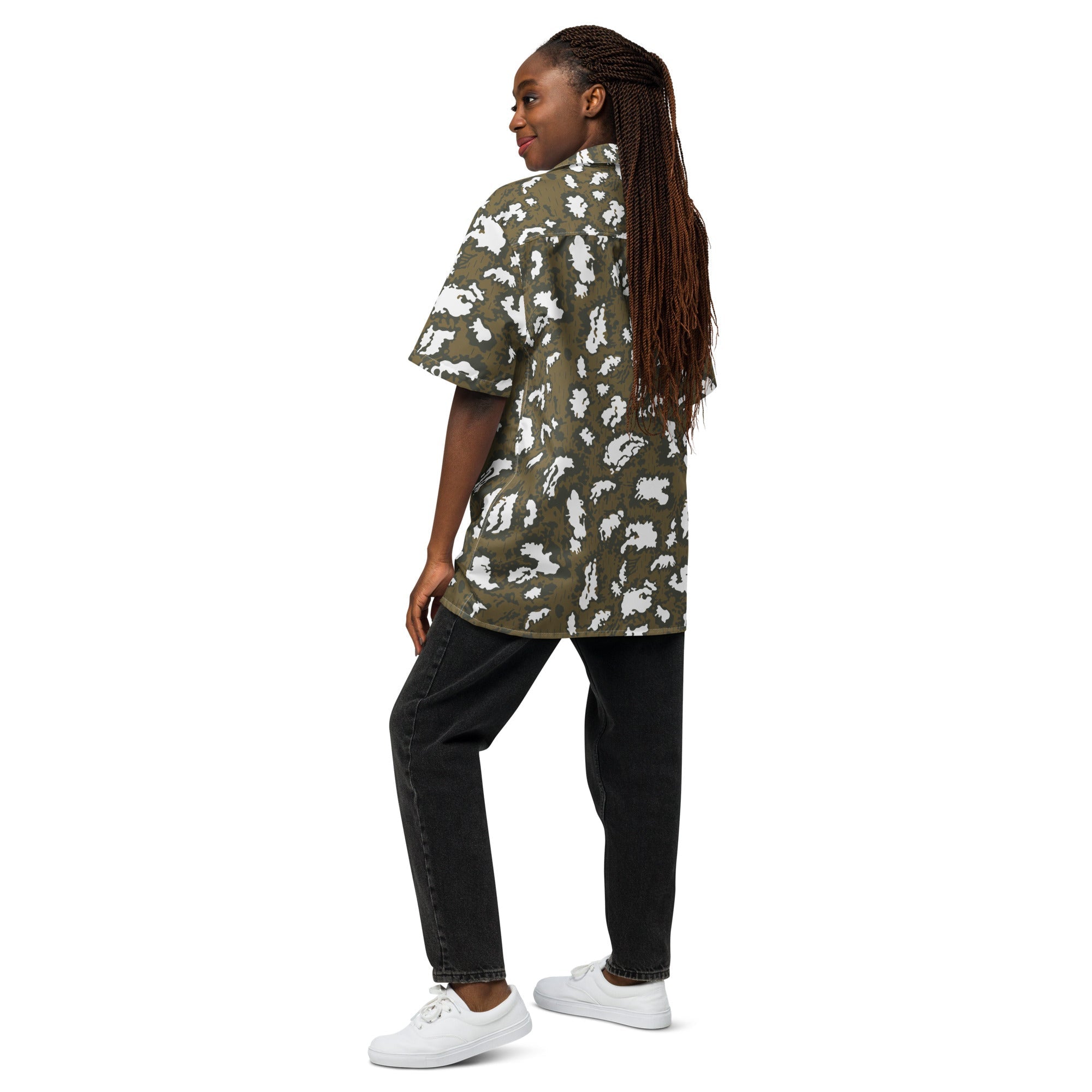 CAMO HQ - KLMK Red Dawn CAMO Unisex Short-Sleeve Button Shirt