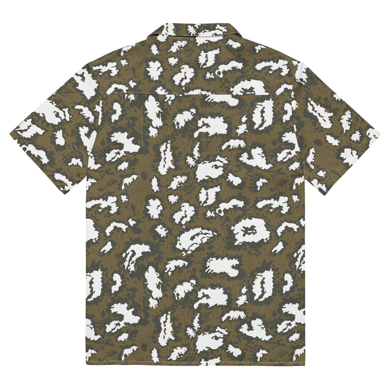 KLMK Red Dawn CAMO Unisex Short-Sleeve Button Shirt - Button-Up