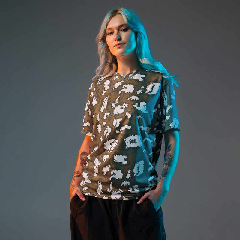 KLMK Red Dawn CAMO Unisex Sports Jersey