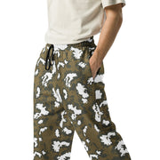 KLMK Red Dawn CAMO Unisex Wide-Leg Joggers