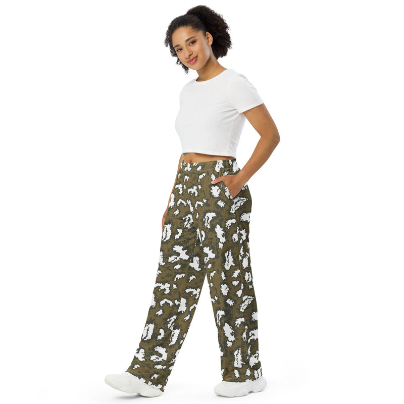 KLMK Red Dawn CAMO Unisex Wide-Leg Leisure Pants - Pant