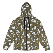 KLMK Red Dawn CAMO Unisex Zip Hoodie - 2XS