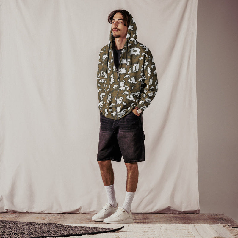 KLMK Red Dawn CAMO Unisex Zip Hoodie