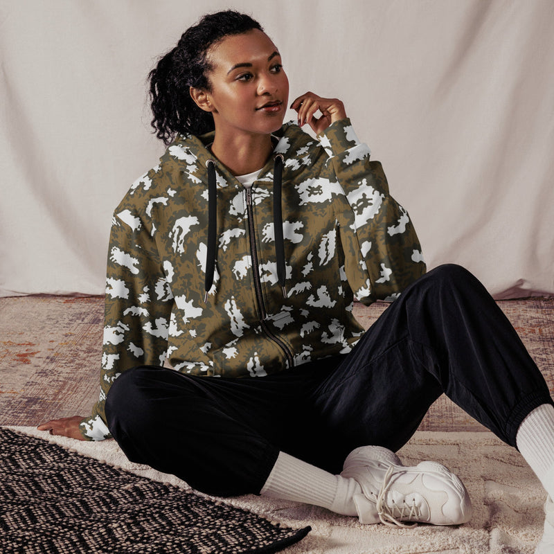 KLMK Red Dawn CAMO Unisex Zip Hoodie
