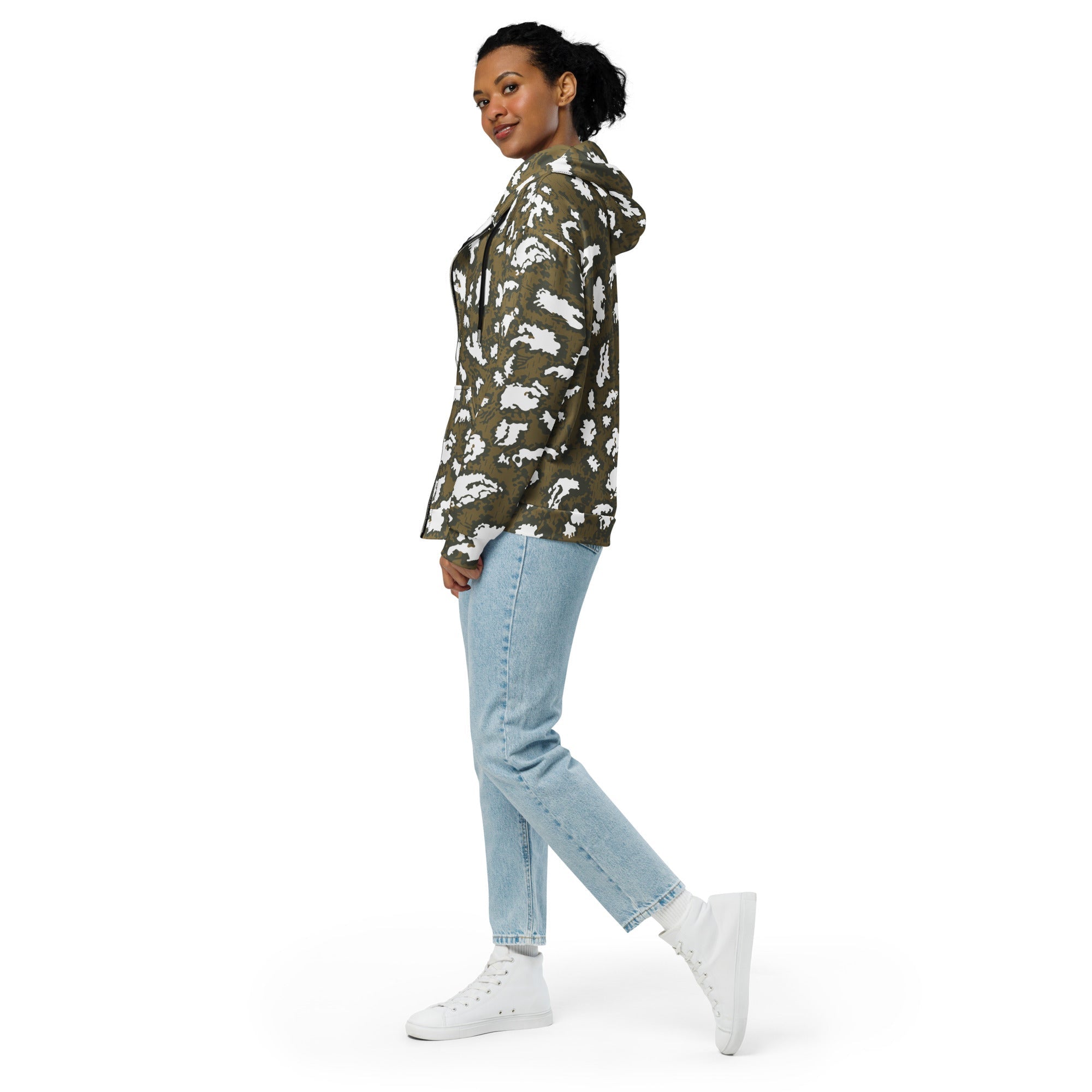 CAMO HQ - KLMK Red Dawn CAMO Unisex Zip Hoodie - Worldwide Shipping