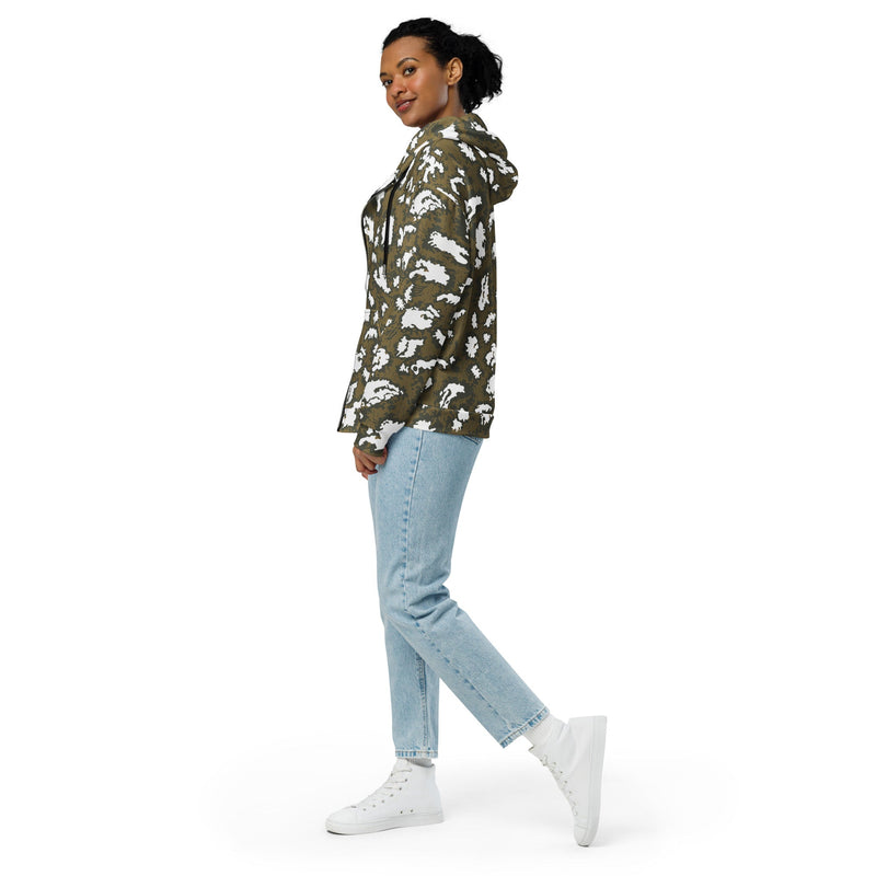 KLMK Red Dawn CAMO Unisex Zip Hoodie
