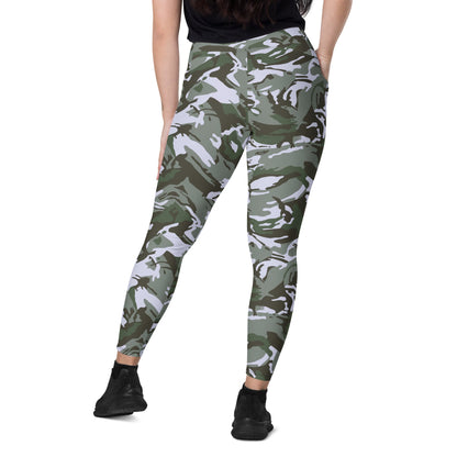 Kuwaiti 1990 DPM Desert Green CAMO Leggings with pockets - Womens With Pockets