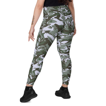 Kuwaiti 1990 DPM Desert Green CAMO Leggings with pockets - Womens With Pockets