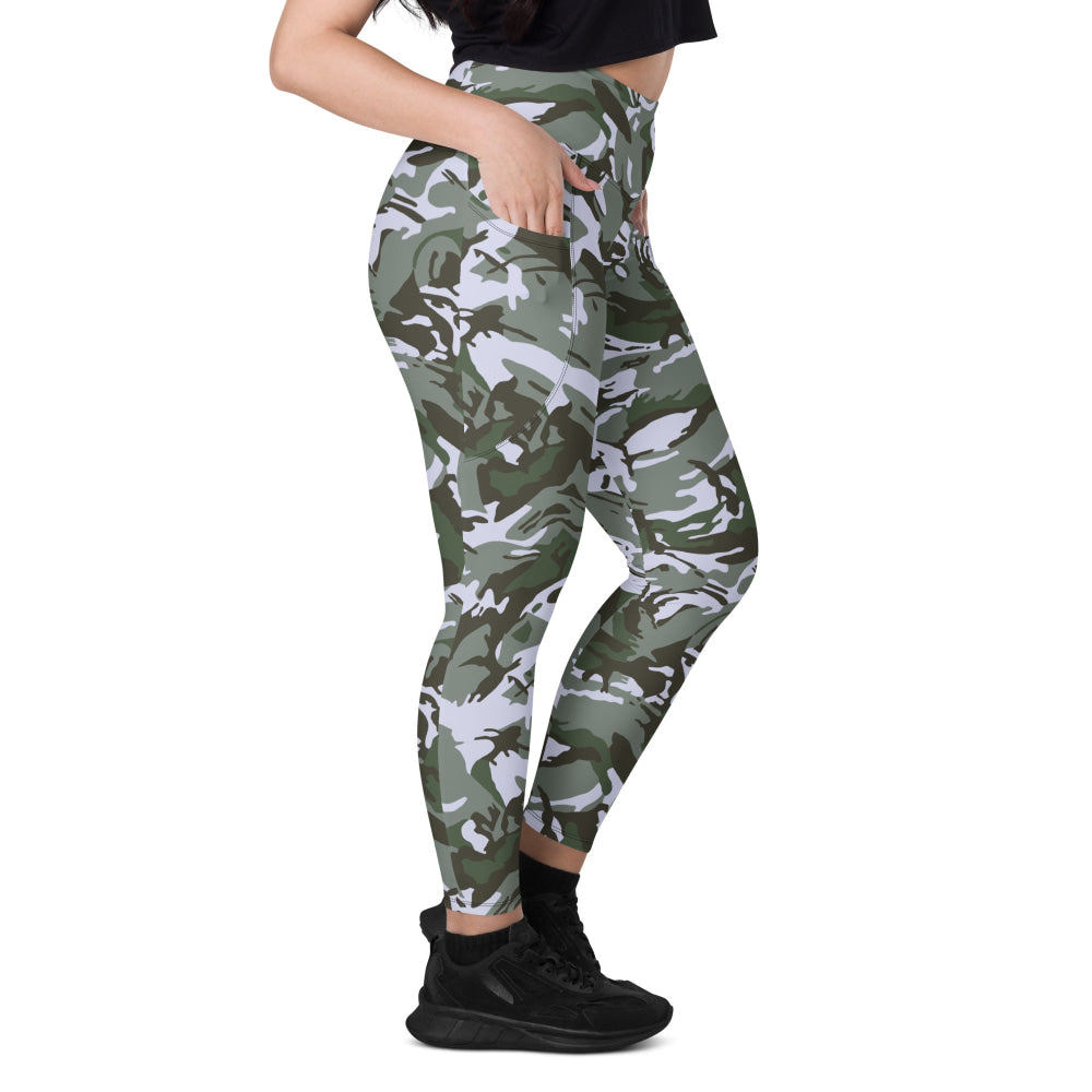 Kuwaiti 1990 DPM Desert Green CAMO Leggings with pockets - Womens With Pockets