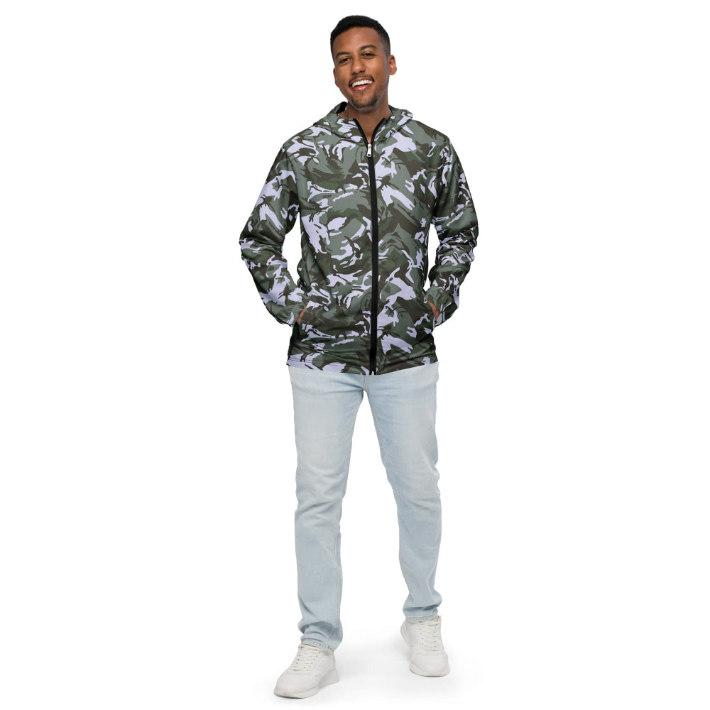 Kuwaiti 1990 DPM Desert Green CAMO Men’s windbreaker - Mens Windbreaker