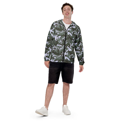 Kuwaiti 1990 DPM Desert Green CAMO Men’s windbreaker - Mens Windbreaker