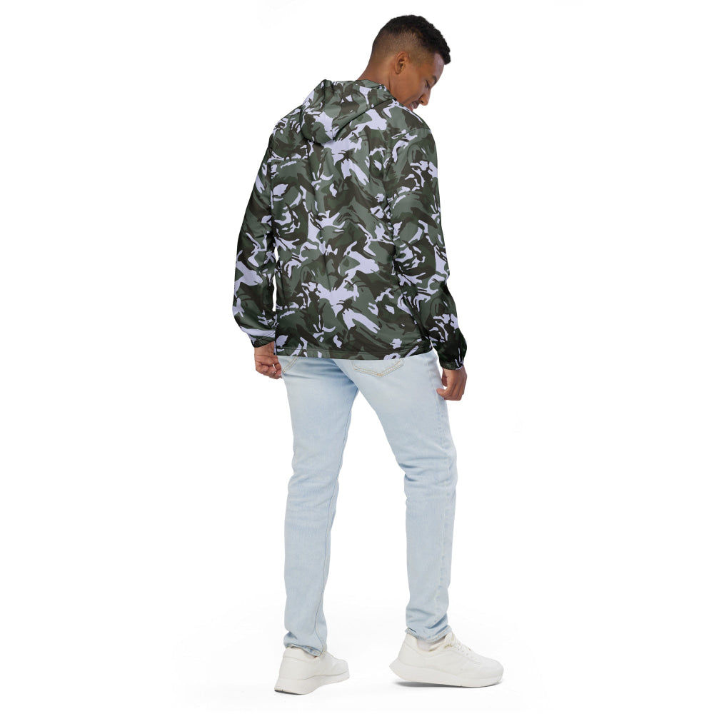 Kuwaiti 1990 DPM Desert Green CAMO Men’s windbreaker - Mens Windbreaker