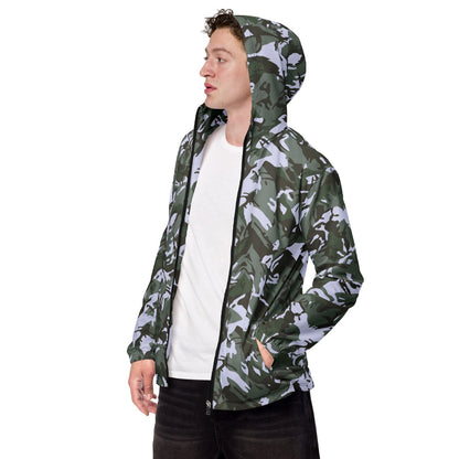 Kuwaiti 1990 DPM Desert Green CAMO Men’s windbreaker - XS - Mens Windbreaker