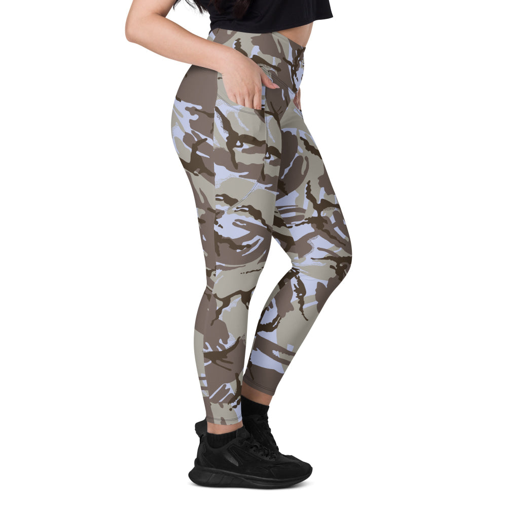 Kuwaiti 1990 DPM Desert CAMO Leggings with pockets - Womens With Pockets