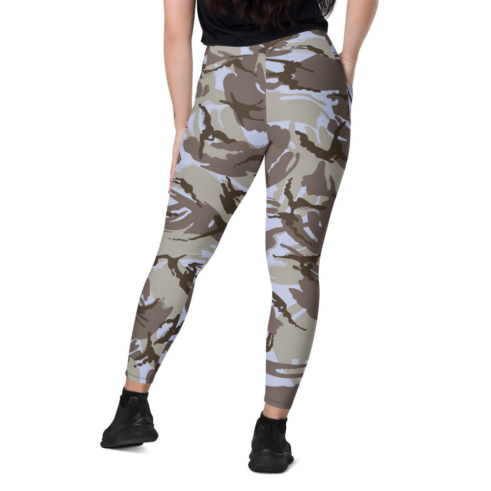 Kuwaiti 1990 DPM Desert CAMO Leggings with pockets - Womens With Pockets