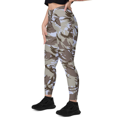 Kuwaiti 1990 DPM Desert CAMO Leggings with pockets - Womens With Pockets