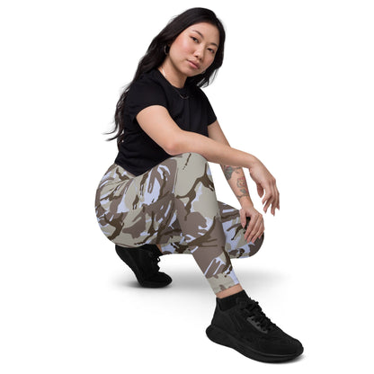 Kuwaiti 1990 DPM Desert CAMO Leggings with pockets - Womens With Pockets